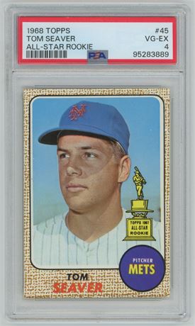 1968 Topps #45 Tom Seaver PSA 4 VGEX