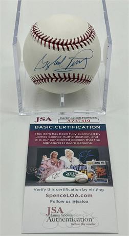 Gaylord Perry Autographed Bud Selig Era Major League Baseball JSA