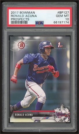 2017 Bowman Prospects Ronald Acuna Jr RC PSA 10 GEM MINT