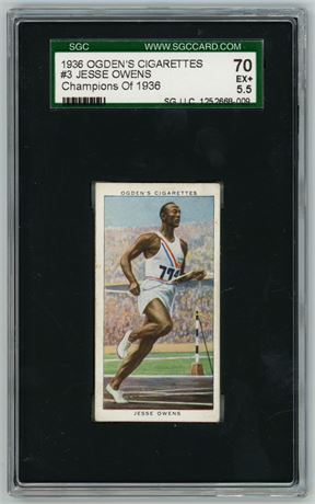 1937 Odgen's #3 Jesse Owens Champions of 1936 SGC 5.5 EX+