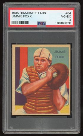 1935 Diamond Stars #64 Jimmie Foxx PSA 4 VGEX