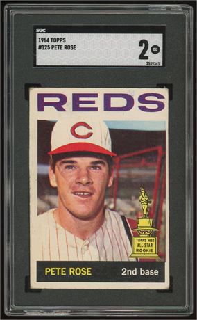 1964 Topps #125 Pete Rose SGC 2 GOOD