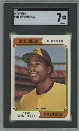1974 Topps #456 Dave Winfield RC SGC 7 NMMT