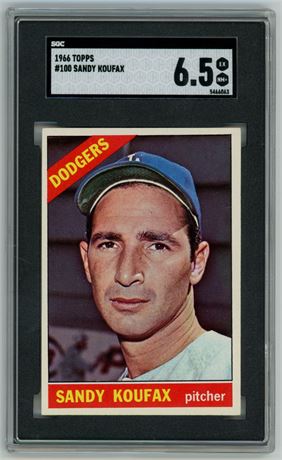 1966 Topps #100 Sandy Koufax SGC 6.5 EXMT+