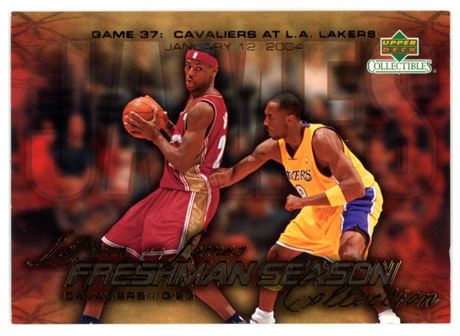 2003 Upper Deck #39 LeBron James Freshman Season w/ Kobe Bryant