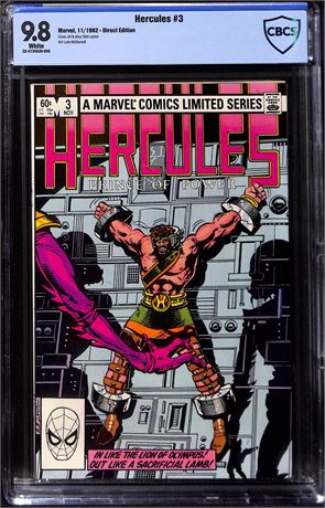 Hercules #3 Marvel CBCS 9.8 (1982) Direct Edition