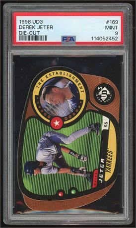 1998 UD3 #169 Derek Jeter Die-Cut 89/1000 PSA 9 MINT