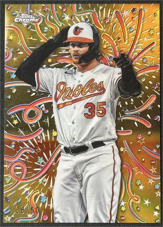 2024 Topps Chrome Update Adley Rutschman Celebracion Gold 28/50 SSP