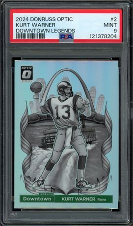 2024 Donruss Optic #2 Kurt Warner Downtown Legends PSA 9 MINT