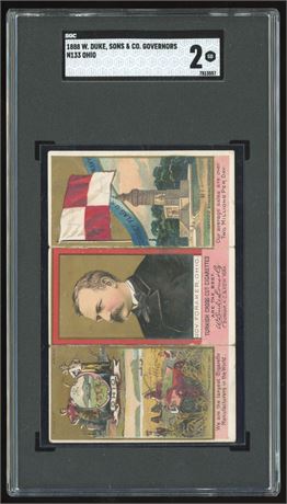 1888 N133 W. Duke, Sons & Co. Governors Ohio SGC 2 GOOD