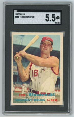 1957 Topps #165 Ted Kluszewski SGC 5.5 EX+