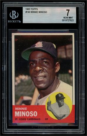 1963 Topps #190 Minnie Minoso BVG 7 NM