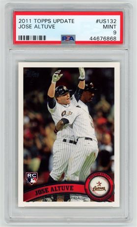 2011 Topps Update Jose Altuve RC PSA 9 MINT