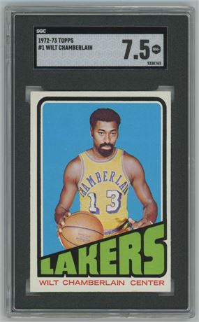 1972 Topps #1 Wilt Chamberlain SGC 7.5 NM+