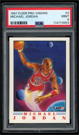 1991 Fleer Pro-Visions #2 Michael Jordan PSA 9 MINT