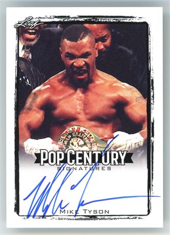 2017 Leaf Pop Century Signatures Mike Tyson w/ On Card Auto