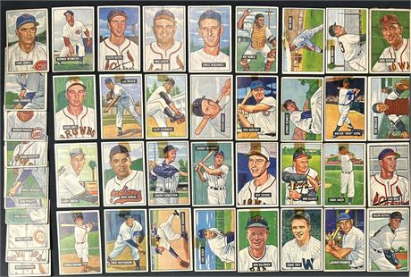 1951 Bowman Baseball Lot (42) LOW GRADE