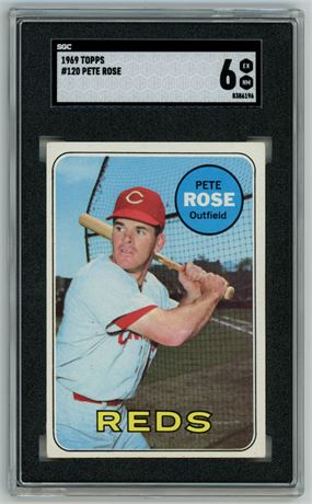 1969 Topps #120 Pete Rose SGC 6 EXMT