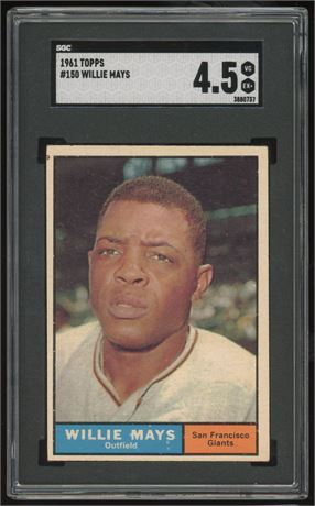 1961 Topps #150 Willie Mays SGC 4.5 VGEX+