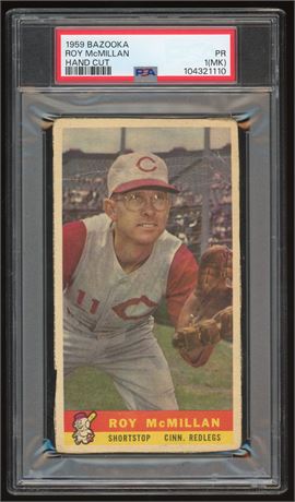 1959 Bazooka Roy McMillan Hand Cut PSA 1 (MK)