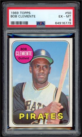 1969 Topps #50 Roberto Clemente PSA 6