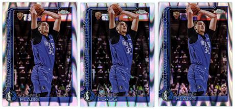 2025 Topps Chrome #251 Cooper Flagg RC RayWave Refractor Lot (3)