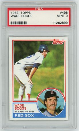 1983 Topps #498 Wade Boggs RC PSA 9 MINT