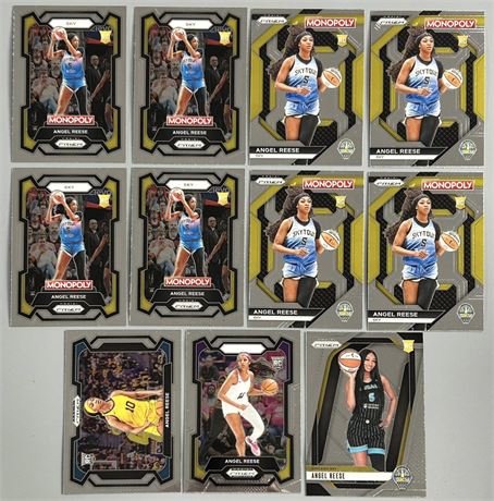 2024 Panini Prizm/Monopoly/DP Angel Reese RC Lot (11)