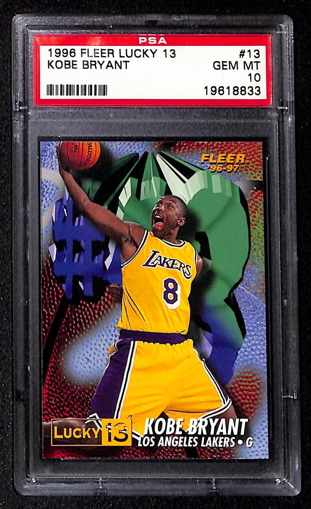 Collector Investor Auctions - 1996 Fleer Lucky 13 Kobe Bryant RC