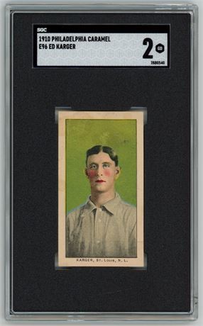 1910 E96 Philadelphia Caramel Ed Karger SGC 2 GOOD