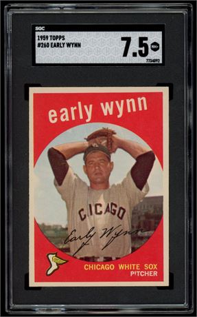 1959 Topps #260 Early Wynn SGC 7.5 NM+