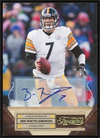 2011 Panini Timeless Treasures Ben Roethlisberger Auto 9/15
