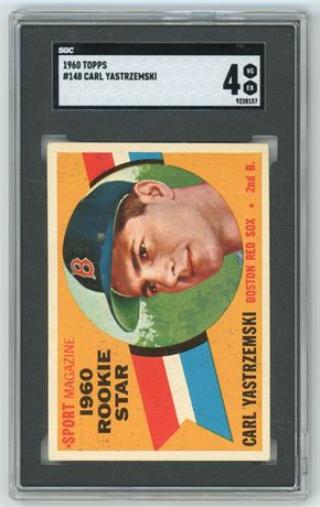 1960 Topps #148 Carl Yastrzemski RC SGC 4 VGEX