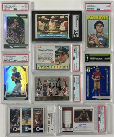 Multi Sport Graded Lot LOADED w/ Stars RC Auto ETC (9)