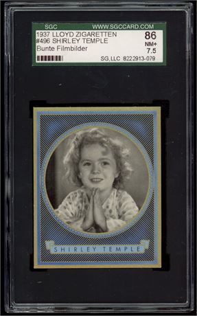 1937 Lloyd Zigaretten #496 Sherly Temple Bunte Filmbilder SGC 7.5
