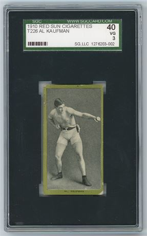 1910 T226 Red Sun Al Kaufman SGC 3 VG