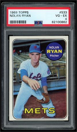 1969 Topps #533 Nolan Ryan PSA 4