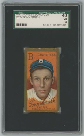 1911 T205 Honest Tony Smith SGC 3 VG