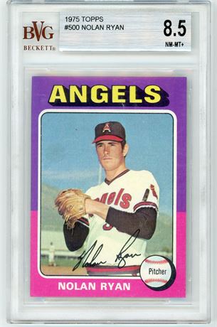 1975 Topps #500 Nolan Ryan BVG 8.5 NMMT+ READ