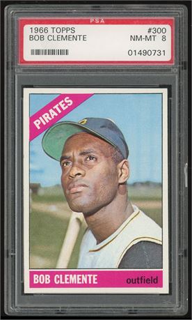 1966 Topps #300 Roberto Clemente PSA 8 NMMT CENTERED