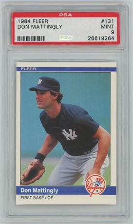 1984 Fleer #131 Don Mattingly RC PSA 9 MINT