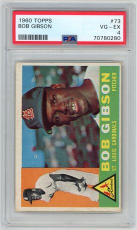 1960 Topps #73 Bob Gibson PSA 4 VGEX