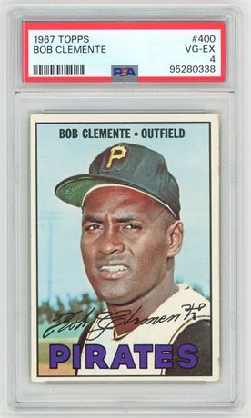 1967 Topps #400 Roberto Clemente PSA 4 VGEX