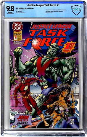 Justice League Task Force #1 CBCS 9.8 (1993) Wraparound Cover