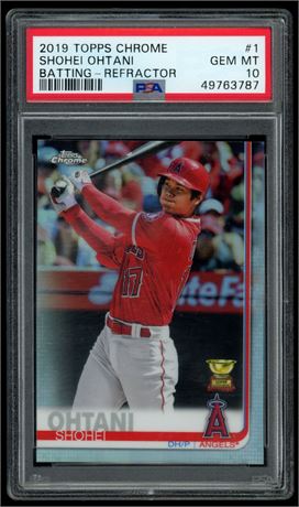 2019 Topps Chrome #1 Shohei Ohtani Batting - Refractor PSA 10