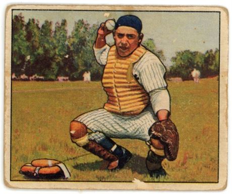 1950 Bowman #46 Yogi Berra Low Grade
