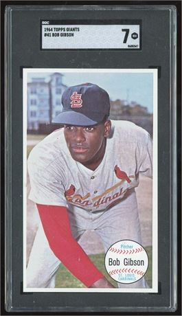 1964 Topps Giants #41 Bob Gibson SGC 7 NM