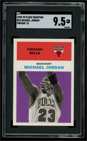 1998 Fleer Tradition #23 Michael Jordan Vintage '61 SGC 9.5 MT+