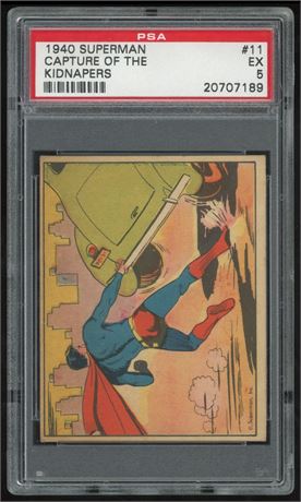 1940 Superman #11 Capture of the Kidnappers PSA 5 EX