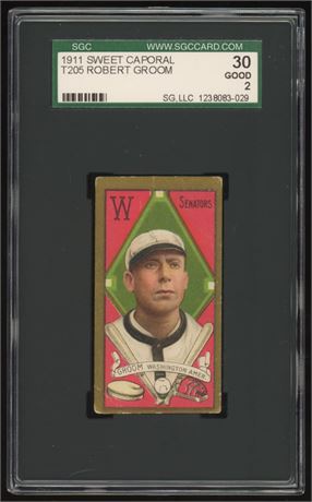 T205 Sweet Caporal Robert Groom SGC 2 GOOD
